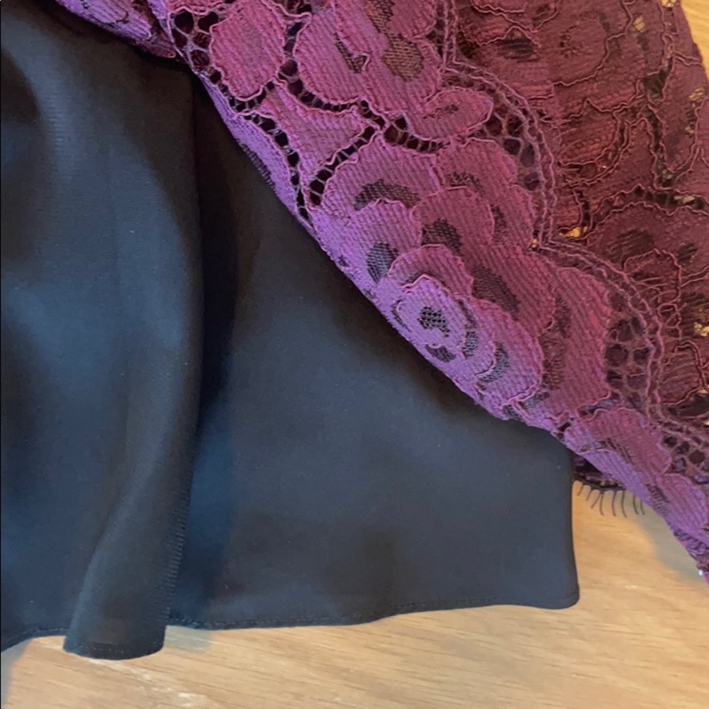 Alice + Olivia dark purple lace skirt - Picture 8 of 11